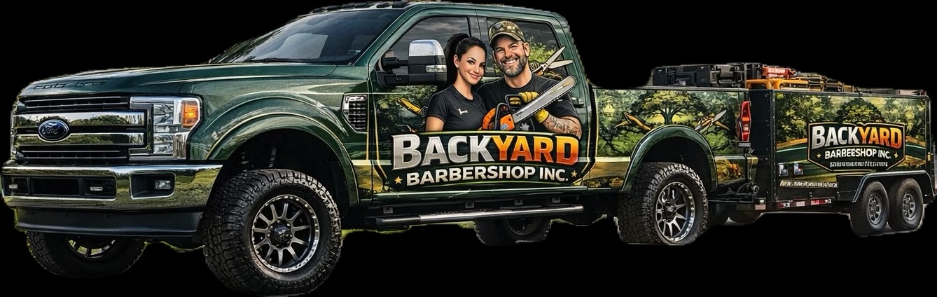 Our green Ford F-250 work truck