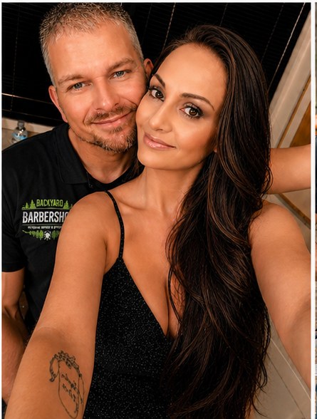 Chris and Sheryl Wilson, owners of Backyard Barbershop Inc.